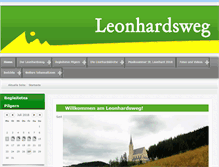 Tablet Screenshot of leonhardpilgerweg.at